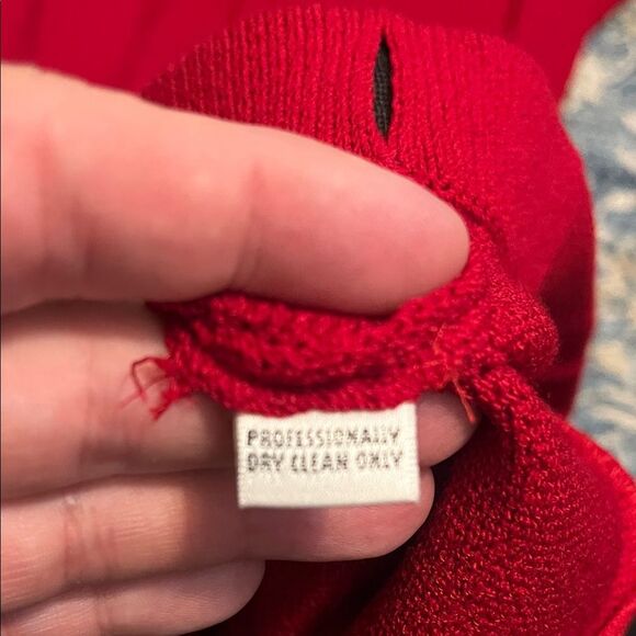 Vintage St. John Collection Marie Gray Santana Red Pockets Pants Luxury - Picture 9 of 11